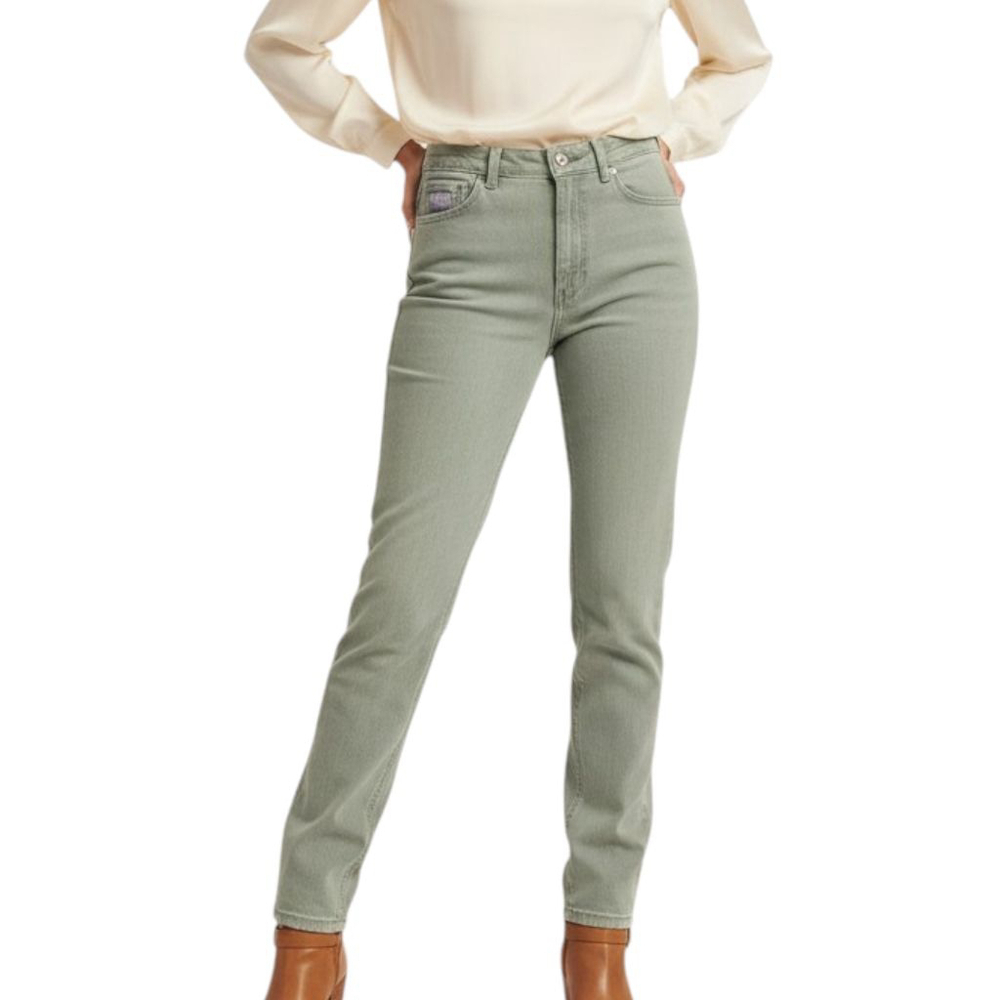 Wrangler Women Jeans Light Green Straight Leg Size 10